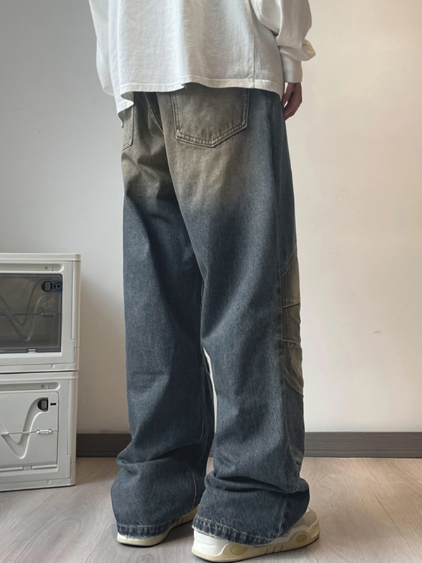 Lose Herrenjeans im Used-Look mit Rüschen-5