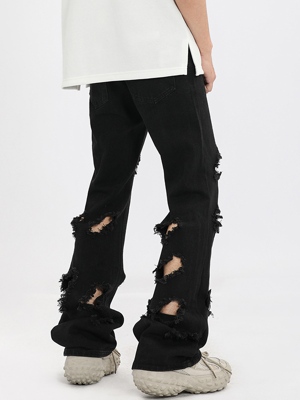 Lockere Herrenjeans im Multi-Tattered-Design-1