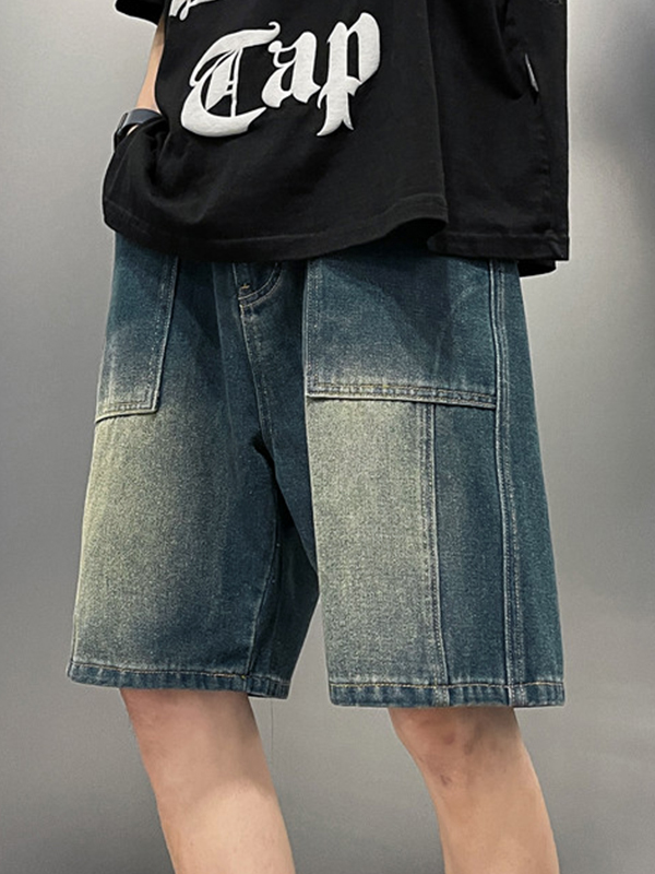 Herren-Shorts in Waschung mit großen Taschen-2