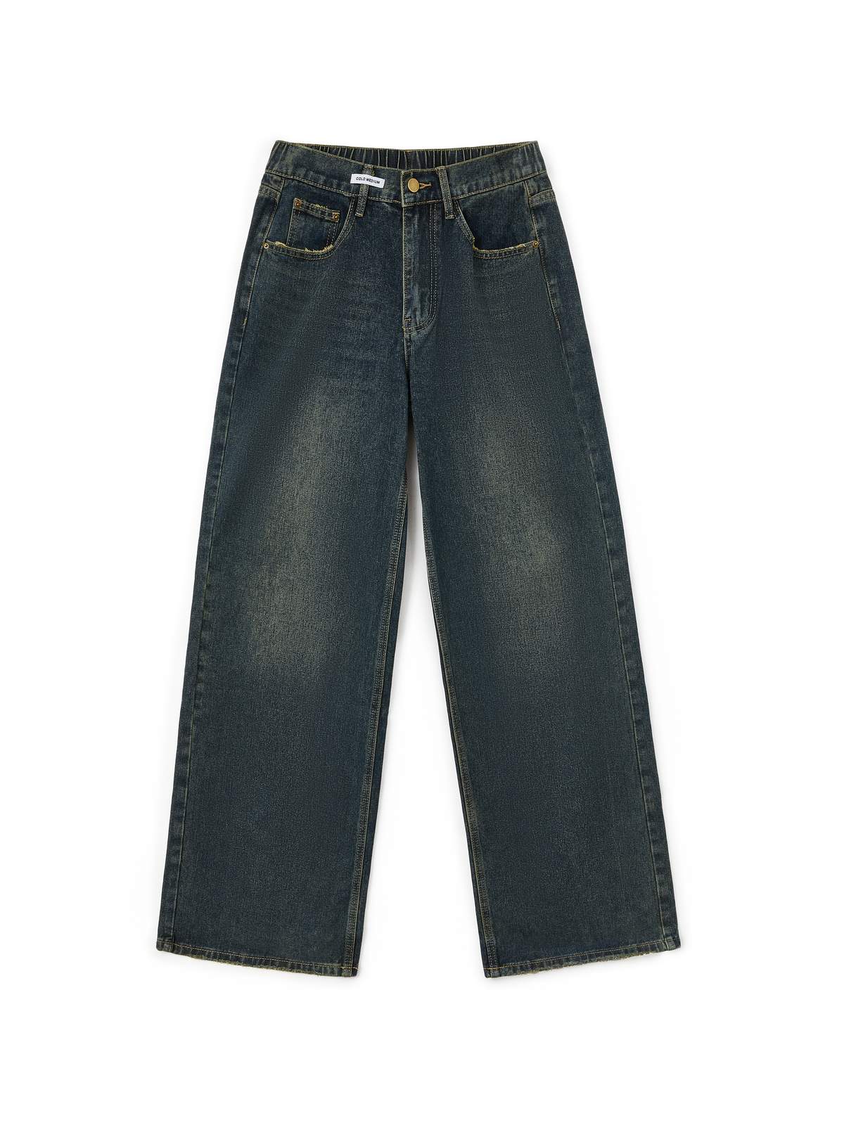 Dunkel verwaschene Vintage Baggy Boyfriendjeans-6