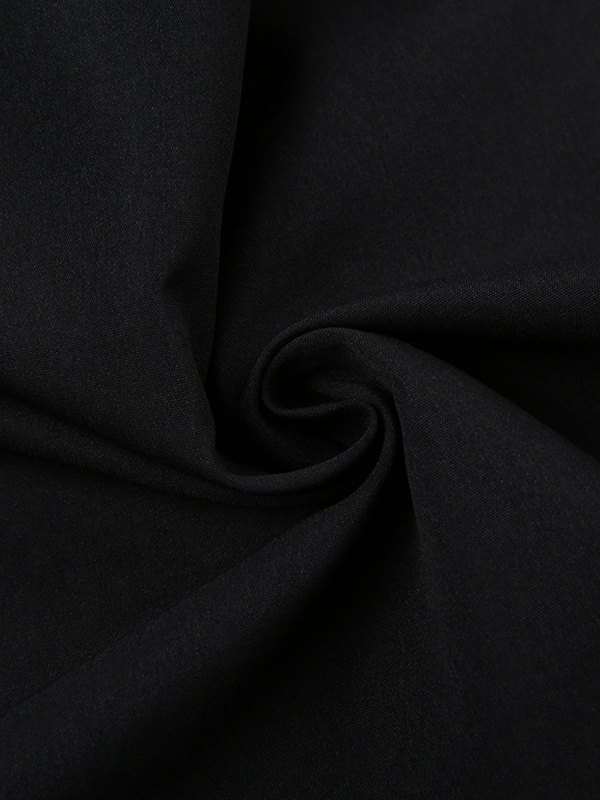 Schwarzes Maxikleid mit Korsett zum Schnüren-5