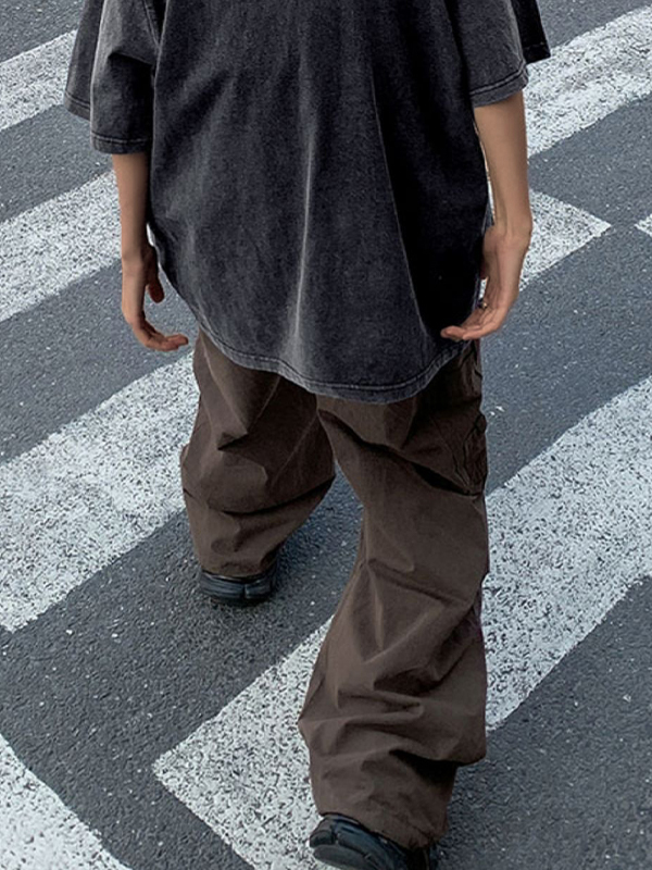 Übergroßes Kurzarm-T-Shirt für Herren mit Street-Print-4